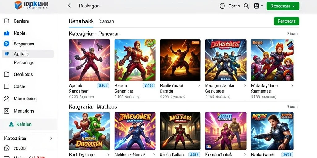Tampilan antarmuka utama 55RP yang menarik.