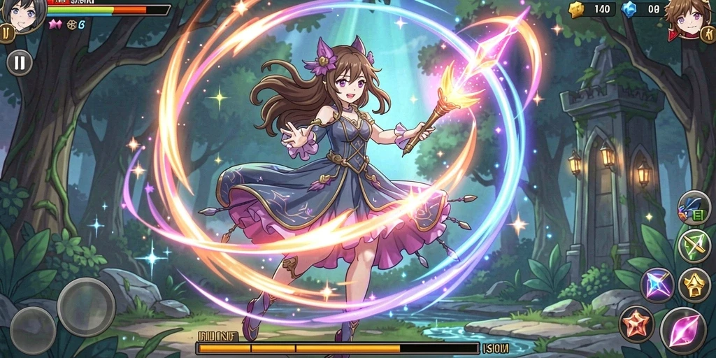 Screenshot menampilkan gameplay seru dengan grafis yang menawan.