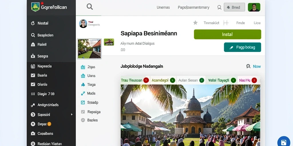 Tampilan antarmuka JONITOGEL yang menarik.