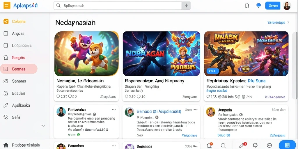Tampilan menu utama yang menarik dan mudah dinavigasi.
