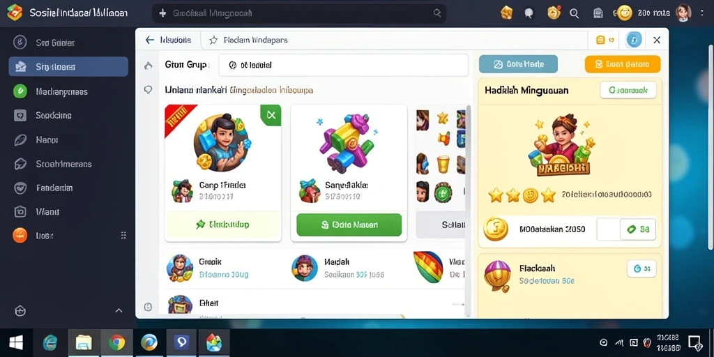 Tangkapan layar dari petualangan epik di level baru.