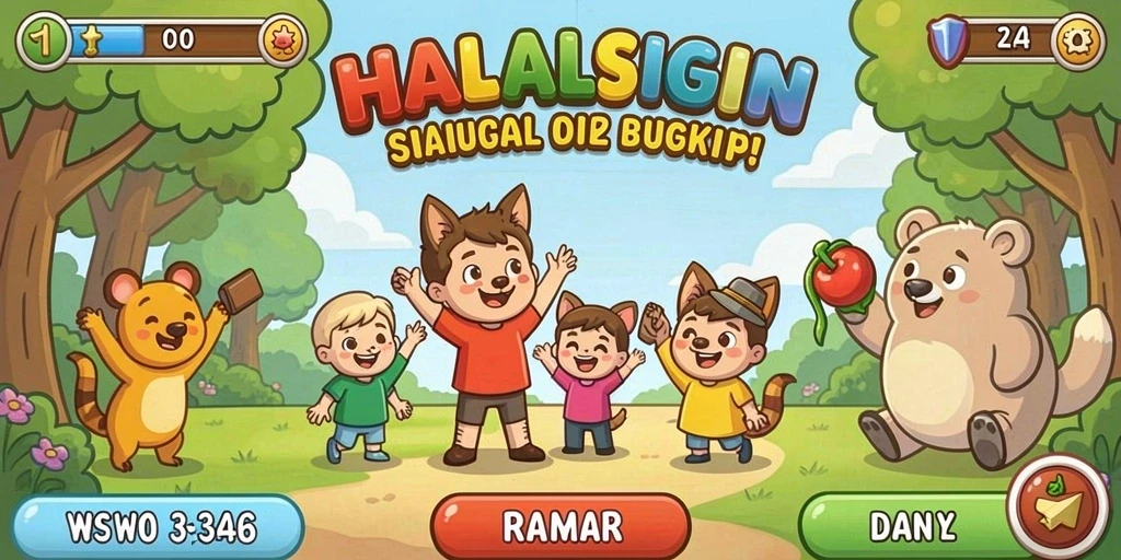 Tangkapan layar menunjukkan grafis menawan dalam game.