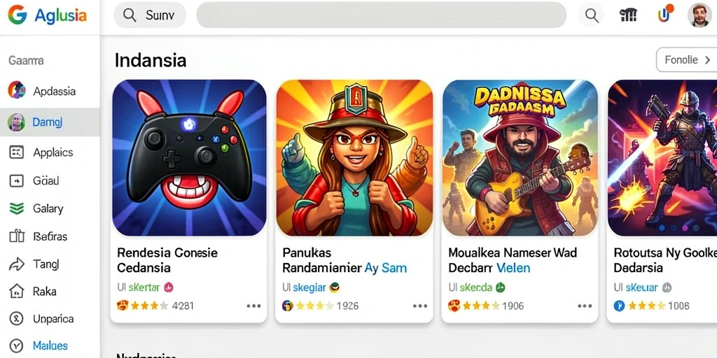 Tampilan antarmuka game yang ramah pengguna.