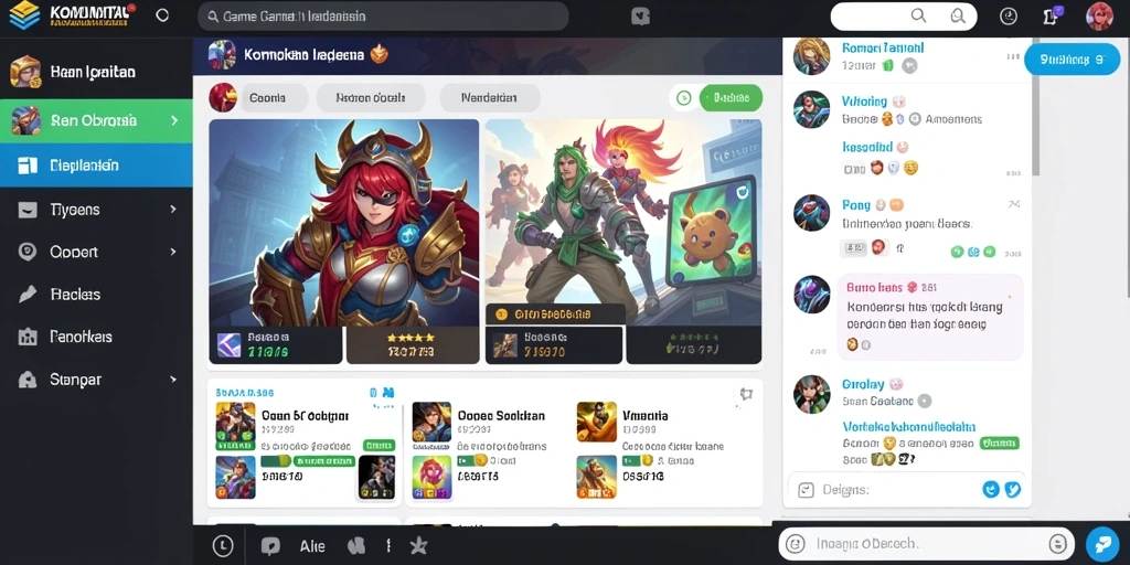 Tampilan awal game yang menarik dan penuh warna.
