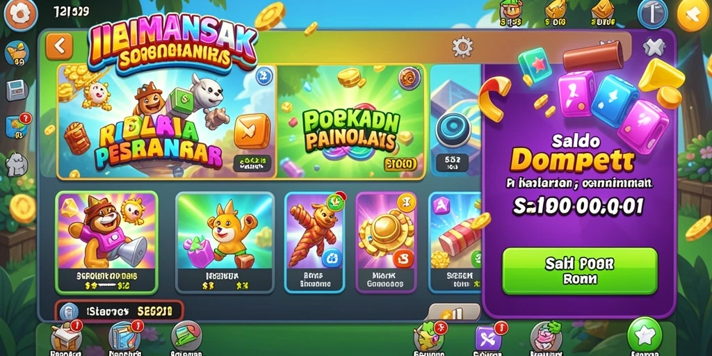 Tampilan antarmuka pengguna SENSATIONAL77 yang modern.
