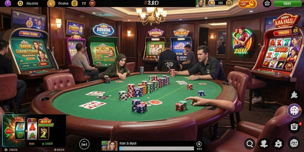 Tampilan permainan slot yang menarik dan penuh warna.