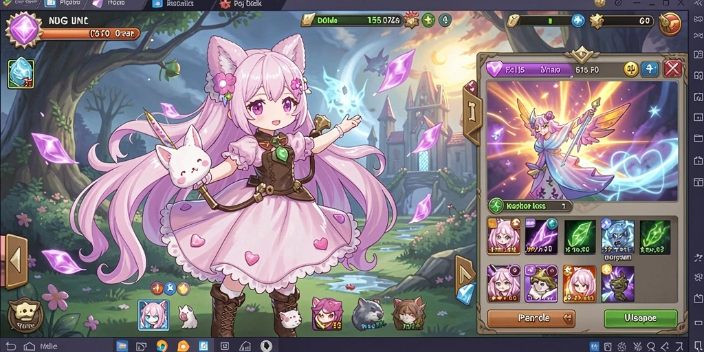 Tampilan awal game yang menarik dan intuitif.
