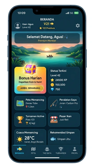 Galeri pratinjau visual v21 build APK resmi terbaru